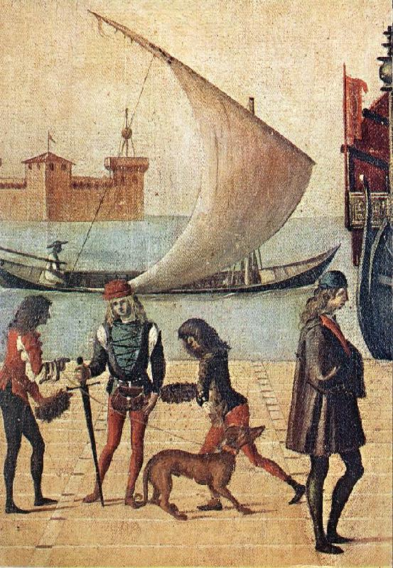 CARPACCIO, Vittore Arrival of the English Ambassadors (detail) f